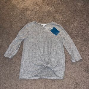 Market & Spruce Twist Knit Top